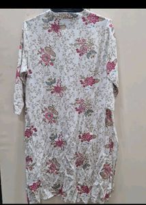 Elegant Floral Print Kurta