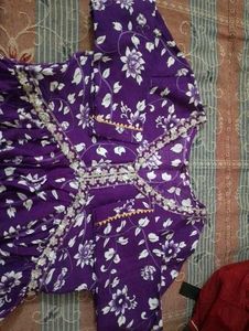 Women Floral Printed Aaliacut kurta, Pant and Dupa