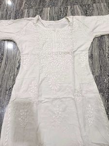 White Chikankari Kurta