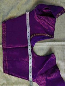 Elegant Purple Embroidered Blouse