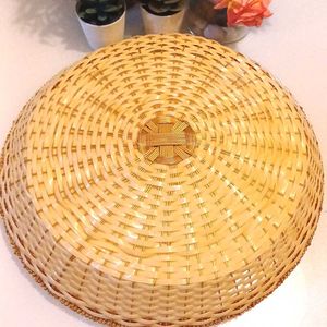 New Round Wire Basket With Gold Edge