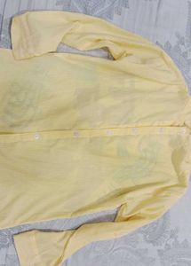 Custom painted yellow shirt