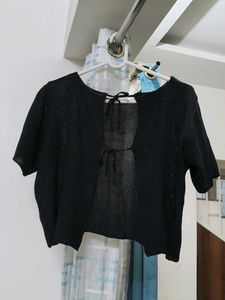 Black cardigan