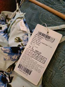 Green And Blue Floral  coquette mini summer