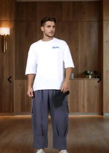 Shein Stylish Blue Cargo baggy Pants