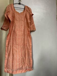 Beautiful Peach Suit with Intricate Work