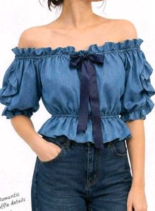 Off-Shoulder Ruffle Top