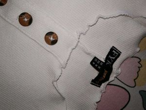 Ribbed Button-Up Crop Top