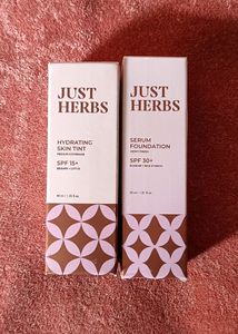 Combo Of Just Herbs Skin Tint & Foundation.