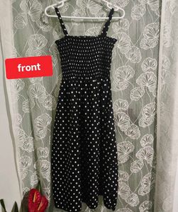 Chic Polka Dot Midi Dress