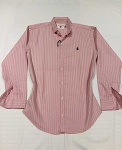 Pink Striped Button-Down Shirt