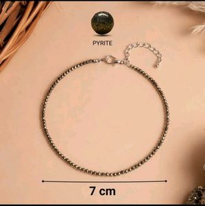 Raw Pyrite Anklet