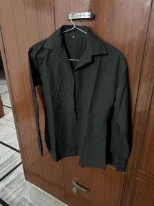 Classic Black Button-Up Shirt