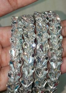 Sparkling Crystal Bangles Set