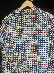 Colorful Geometric Print Top