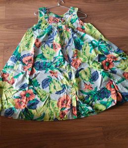 Floral Print Flared Dress