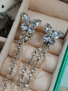 Elegant Rhinestone Dangle Earrings