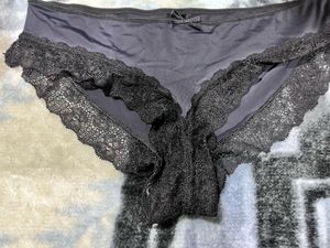 Gray Lace Trim Panty