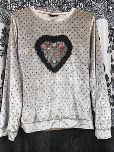 Velvet Heart Embellished Top
