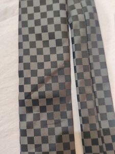 Men Tie In Good Condition Grey Black Color