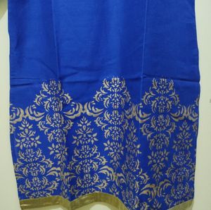 Shree Royal blue kurta with gold prints