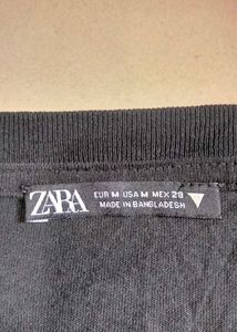 Zara Classic Black Pocket T-Shirt M Size Excellent