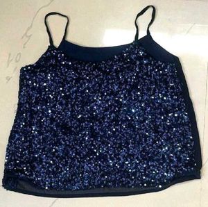 Sparkling Navy Sequin Cami