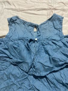 Cute Blue Striped Dress