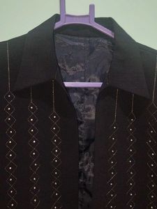 Embellished Black Blazer