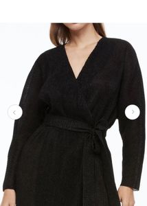 Chic Black Wrap Dress