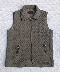 Olive Green Quilted Vest