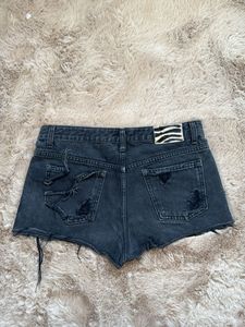 Distressed Denim Shorts