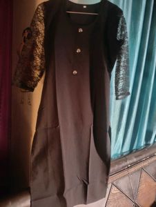 New Plain Black Kurti