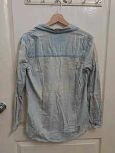 Forever 21 Light Wash Denim Shirt