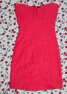 Charming Red Strapless Dress