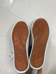 Stylish Navy Blue High-Top Sneakers