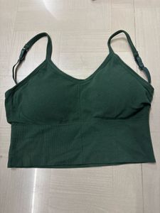 Comfortable Green Sports Bra