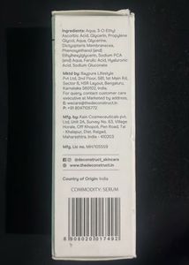 deconstruct vitamin C and Ferulic acid serum