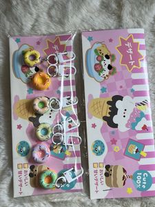 Cute Donut &amp; Dessert Keychain Set