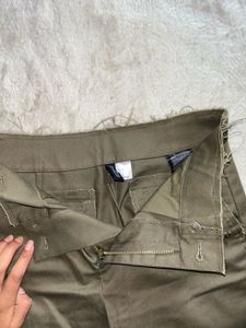 Raw Edge Twill Chinos