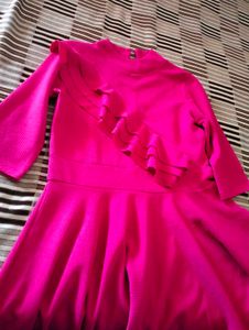 🦩Stylish Fuchsia Pink Branded Dress🦩