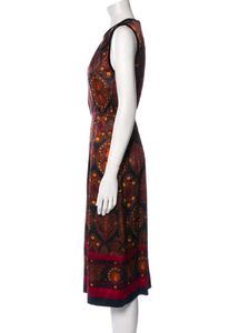 Designer silk printed dress