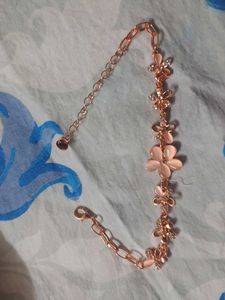 Rose Gold Flower Bracelet