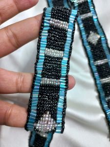 beaded work waist belt