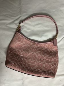 Coach Pink Signature Hobo Shoulder Bag