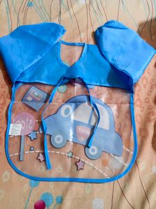 Baby Raincoat Bib with Car Design