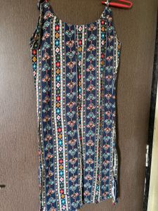 Boho Print Spaghetti Strap Dress