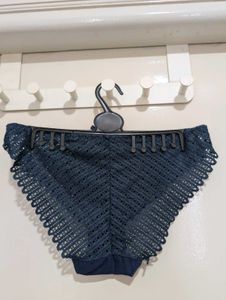 Navy Blue Lace Briefs - Unused