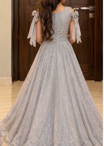 Sparkling Silver Party Gown