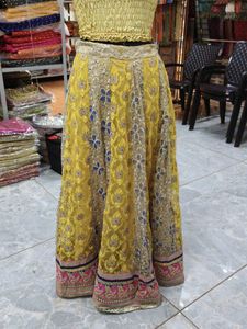 Designer Yellow Embroidered Lehenga